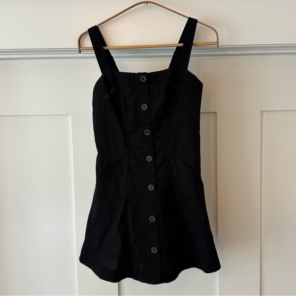 Urban Outfitters Black Button Down Mini Dress - Picture 3 of 12